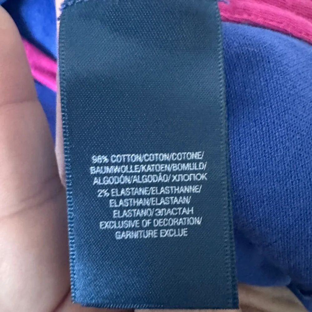 Ralph Lauren Polo Shirt Ruffle Collar 6X‎ Blue Girls